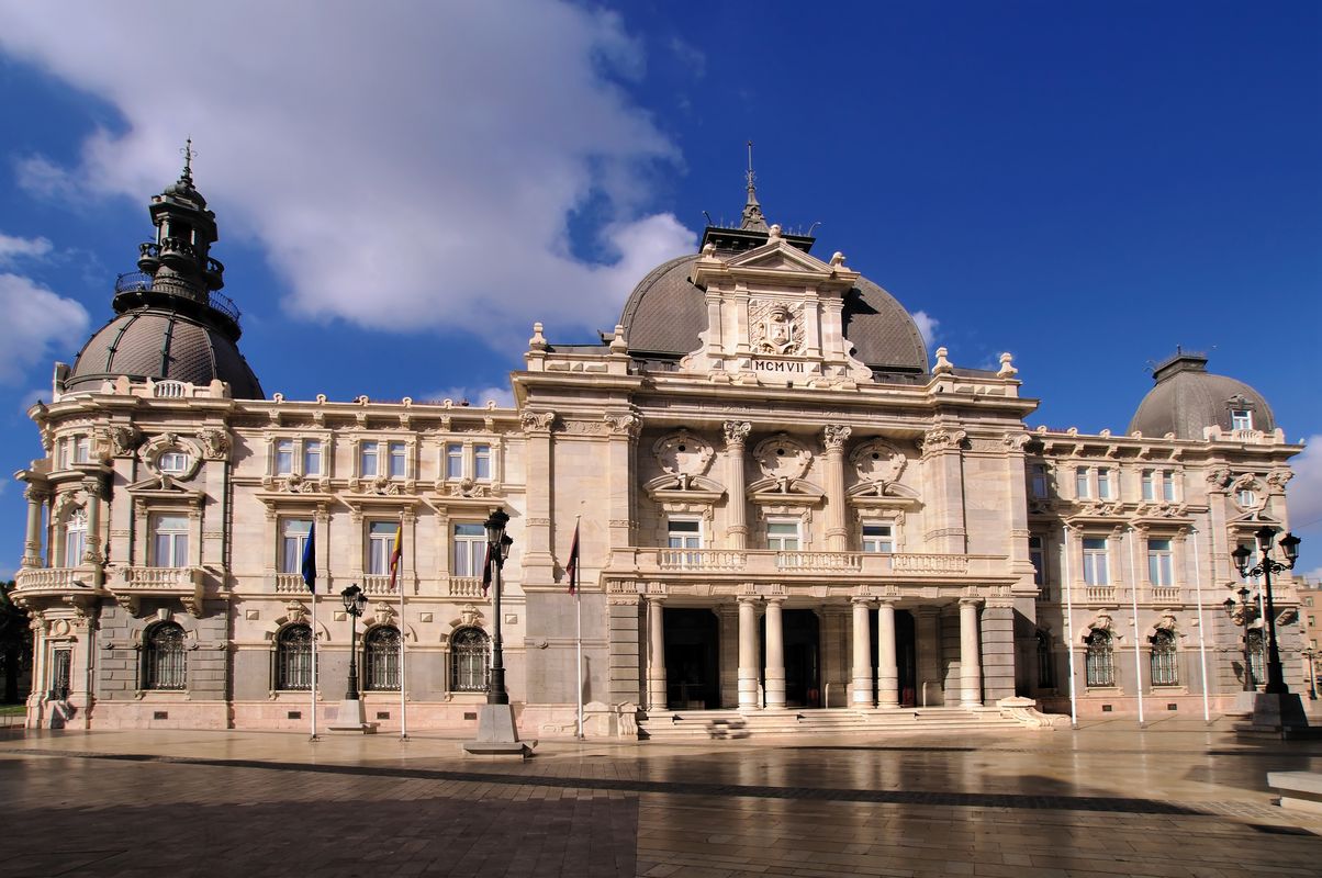 Palacio Consistorial renovat, clădirea primăriei Cartagena
