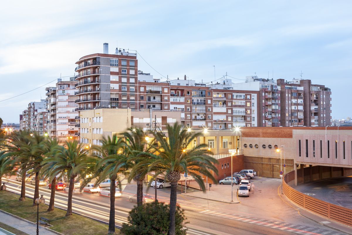 Clădiri de locuințe în orașul Cartagena